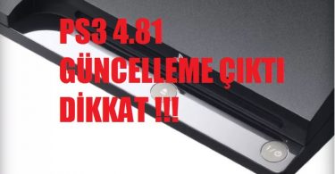PS3 4.81 GÜNCELLEME ÇIKTI DİKKAT