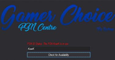 PS4 PSN KULLANICI ADI KONTROL ETME PROGRAMI