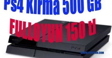 PS4 KIRMA OYUN YÜKLEME 500 GB FULL OYUN 150 TL HAZIR PAKET